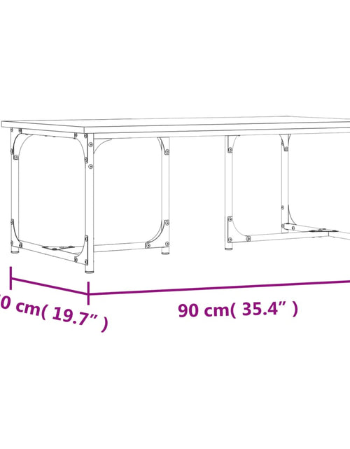 Загрузите изображение в средство просмотра галереи, Măsuță de cafea, stejar sonoma, 90x50x35 cm, lemn compozit Lando - Lando
