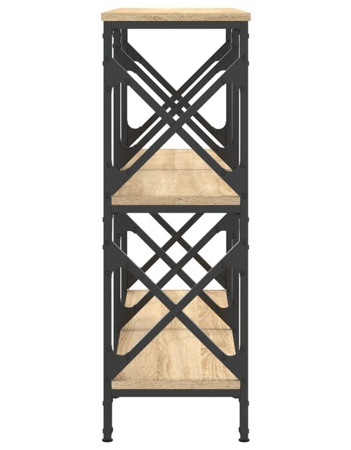 Загрузите изображение в средство просмотра галереи, Măsuță consolă, stejar sonoma, 100x28x80,5 cm, lemn prelucrat Lando - Lando
