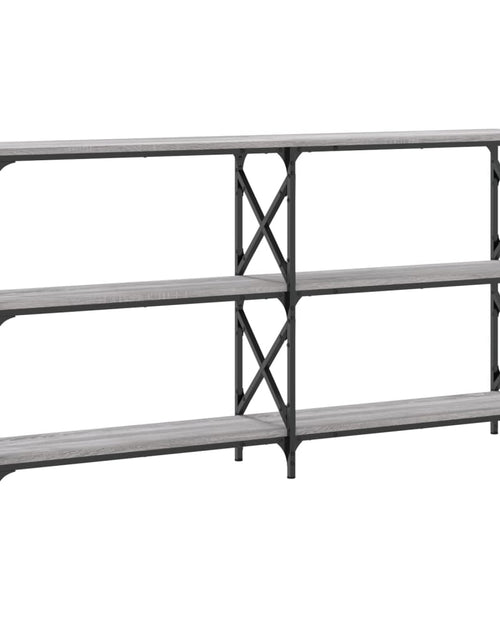 Загрузите изображение в средство просмотра галереи, Măsuță consolă, gri sonoma, 156x28x80,5 cm, lemn prelucrat Lando - Lando
