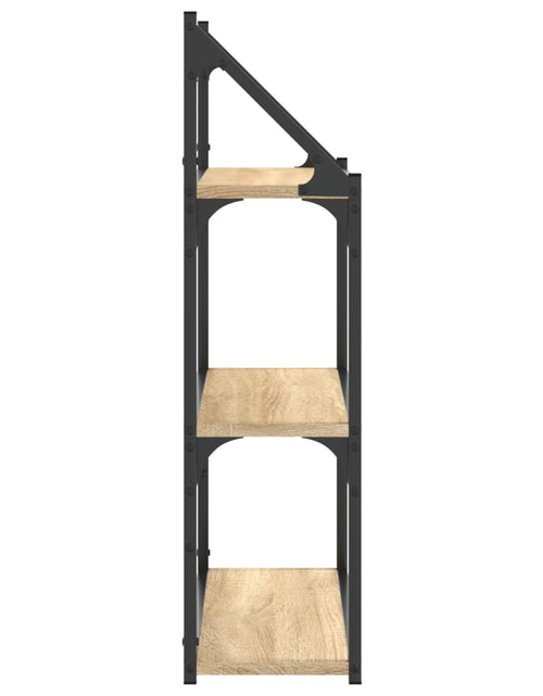Загрузите изображение в средство просмотра галереи, Raft cu 3 niveluri stejar sonoma 60x21x78,5 cm, lemn prelucrat Lando - Lando
