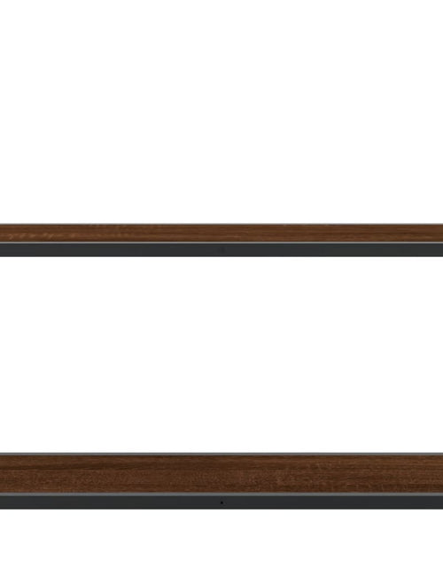Încărcați imaginea în vizualizatorul Galerie, Raft cu 2 niveluri, stejar maro, 60x21x51 cm, lemn prelucrat Lando - Lando
