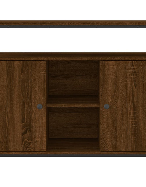 Încărcați imaginea în vizualizatorul Galerie, Servantă, stejar maro, 100x35x80 cm, lemn compozit - Lando
