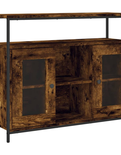 Încărcați imaginea în vizualizatorul Galerie, Servantă, stejar fumuriu, 100x35x80 cm, lemn prelucrat - Lando
