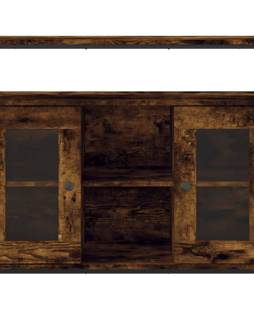 Загрузите изображение в средство просмотра галереи, Servantă, stejar fumuriu, 100x35x80 cm, lemn prelucrat - Lando
