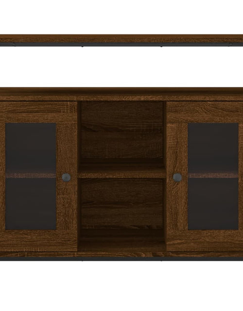 Загрузите изображение в средство просмотра галереи, Servantă, stejar maro, 100x35x80 cm, lemn compozit - Lando
