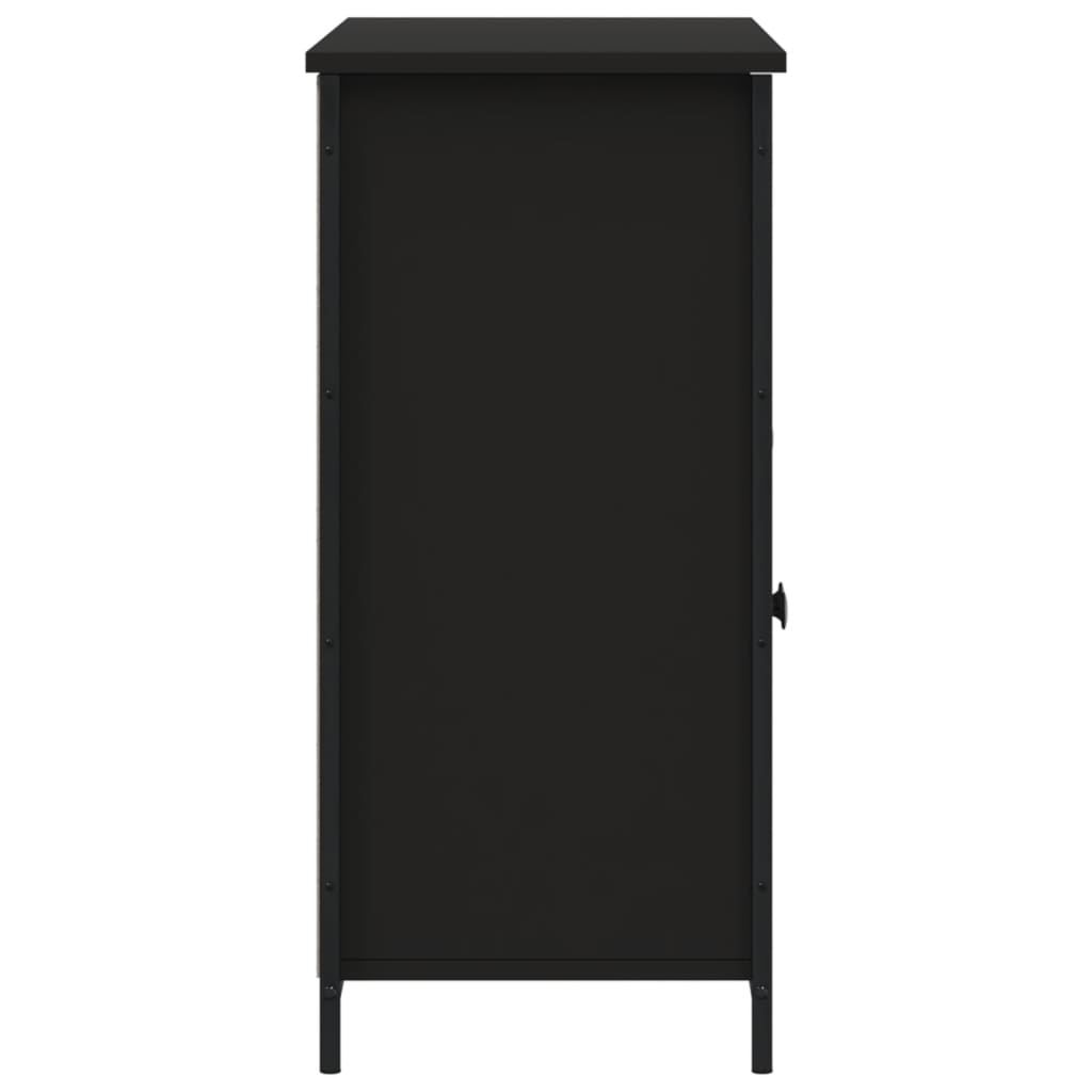 Servantă, negru, 100x35x75 cm, lemn prelucrat - Lando