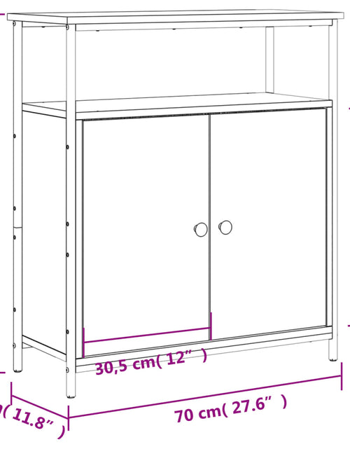 Загрузите изображение в средство просмотра галереи, Servantă, stejar sonoma, 70x30x80 cm, lemn prelucrat - Lando
