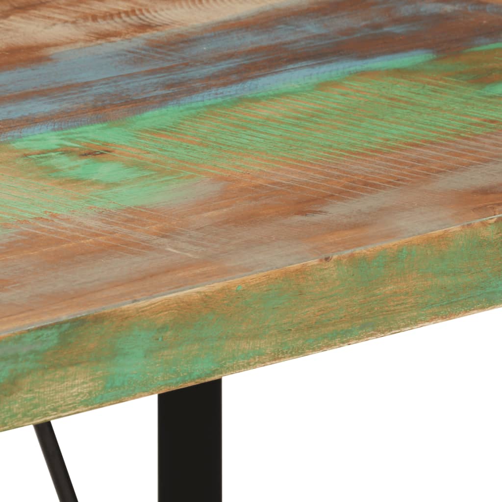 Masă de bar, 110x55x107 cm, lemn masiv reciclat și fier - Lando