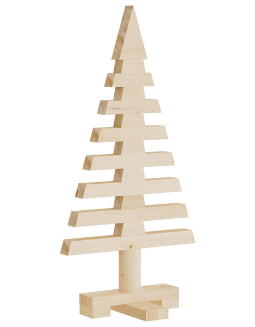Încărcați imaginea în vizualizatorul Galerie, Brad de Crăciun din lemn decorativ, 60 cm, lemn de pin masiv - Lando
