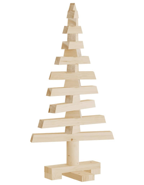 Încărcați imaginea în vizualizatorul Galerie, Brad de Crăciun din lemn decorativ, 60 cm, lemn de pin masiv - Lando
