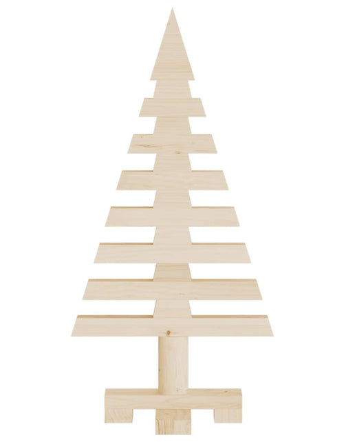Загрузите изображение в средство просмотра галереи, Brad de Crăciun din lemn decorativ, 60 cm, lemn de pin masiv - Lando
