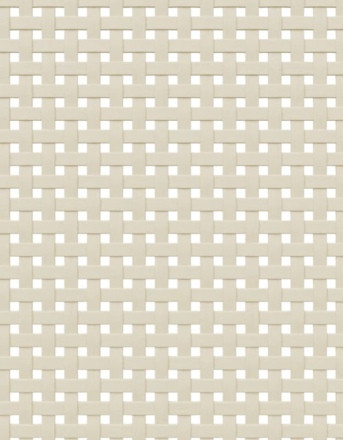 Încărcați imaginea în vizualizatorul Galerie, Servantă SENJA, aspect ratan alb, 112x40x80 cm, lemn masiv pin - Lando
