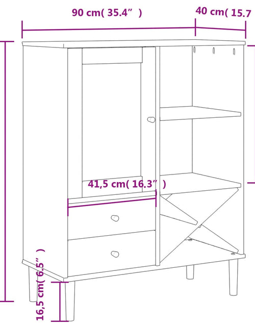 Загрузите изображение в средство просмотра галереи, Dulap înalt SENJA aspect ratan maro, 90x40x112cm - Lando
