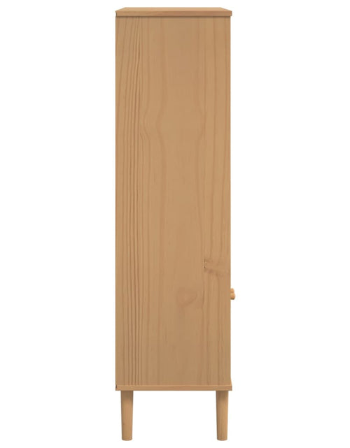 Încărcați imaginea în vizualizatorul Galerie, Bibliotecă „SENJA”, maro, 90x35x130 cm, lemn masiv de pin - Lando
