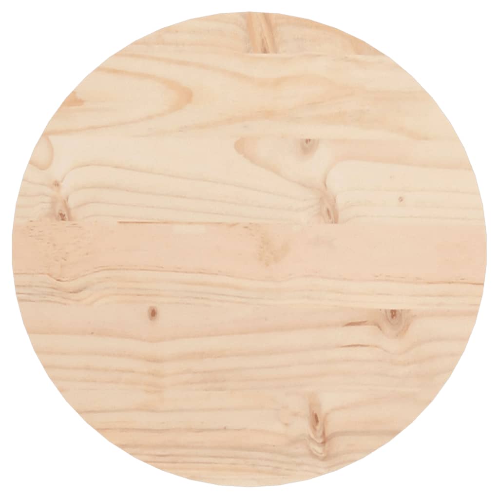 Blat de masă rotund, Ø30x3 cm, lemn masiv de pin - Lando