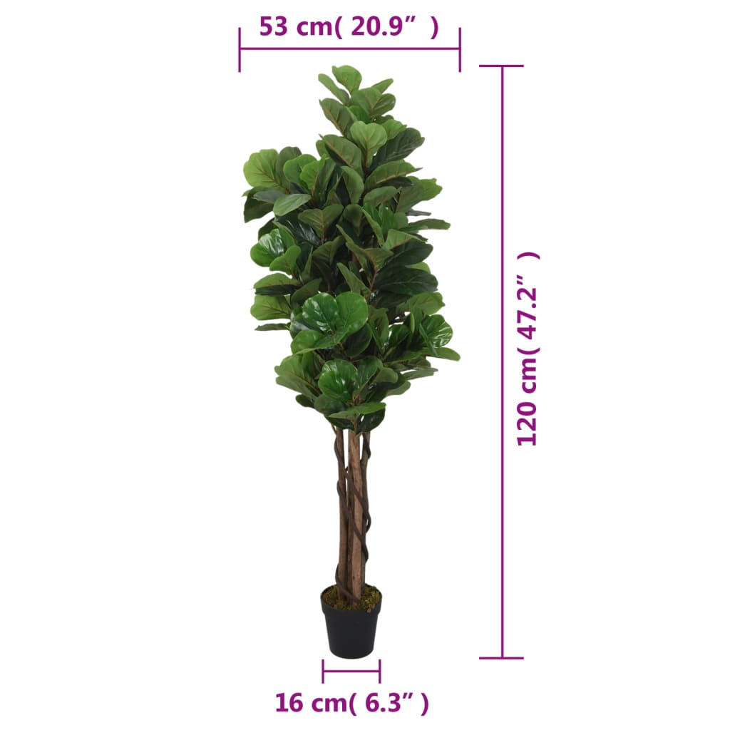 Smochin artificial cu frunze 134 de frunze 120 cm verde Lando - Lando