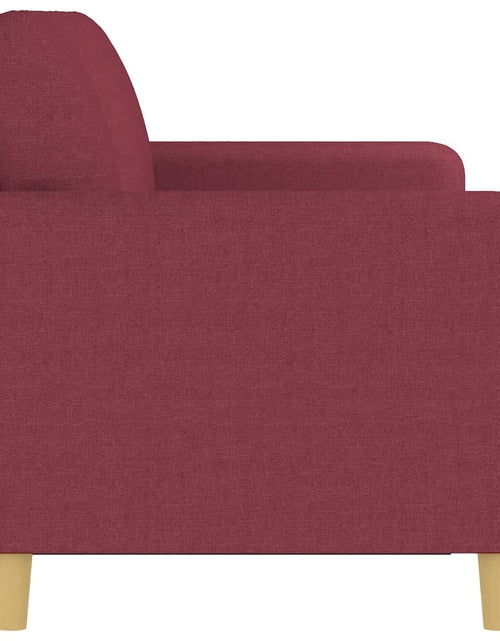 Încărcați imaginea în vizualizatorul Galerie, Canapea cu 3 locuri, roșu vin, 180 cm, material textil - Lando

