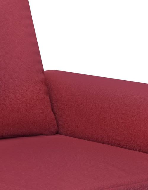 Încărcați imaginea în vizualizatorul Galerie, Canapea de o persoană, roșu vin, 60 cm, piele ecologică - Lando
