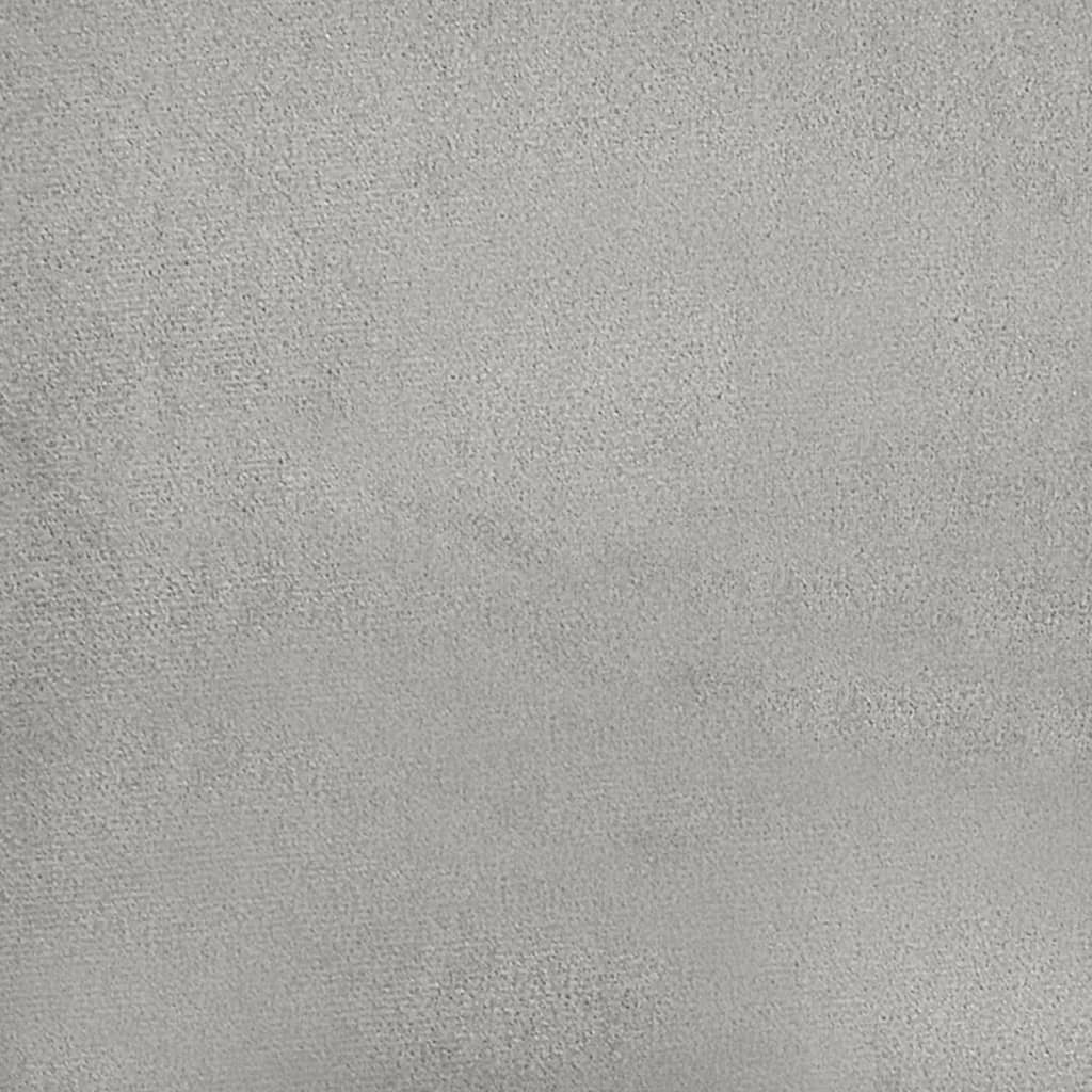 Fotoliu canapea, gri deschis, 60 cm, textil microfibră - Lando