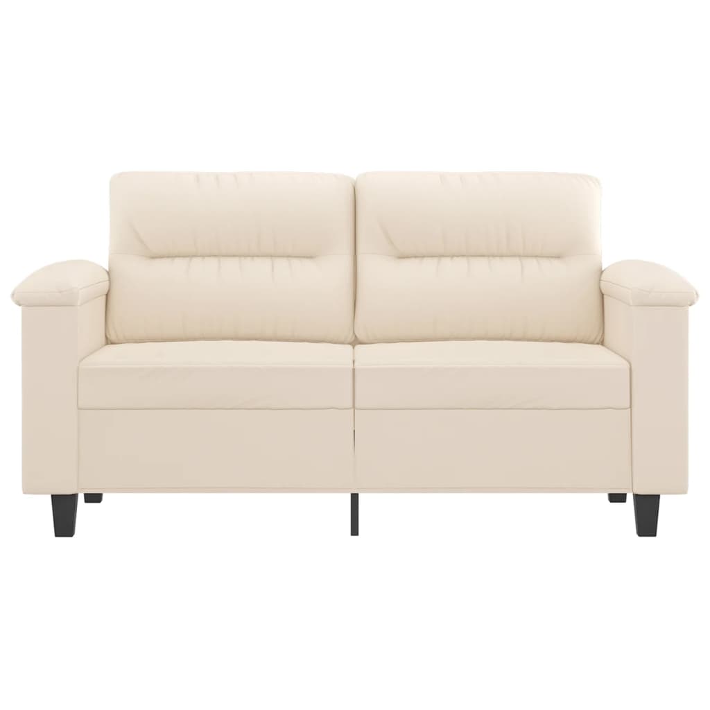 Canapea cu 2 locuri, bej, 120 cm, țesătură microfibră - Lando