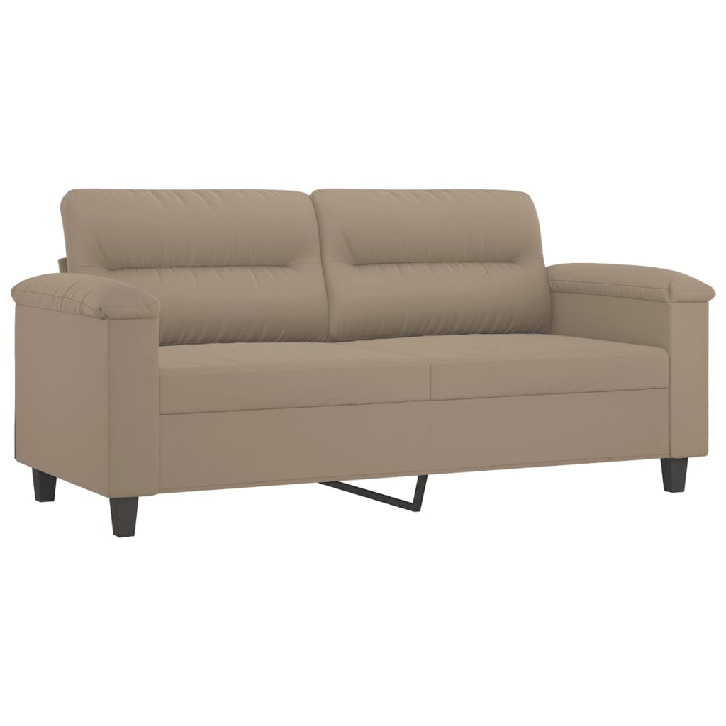 Canapea cu 2 locuri, gri taupe, 140 cm, țesătură microfibră - Lando