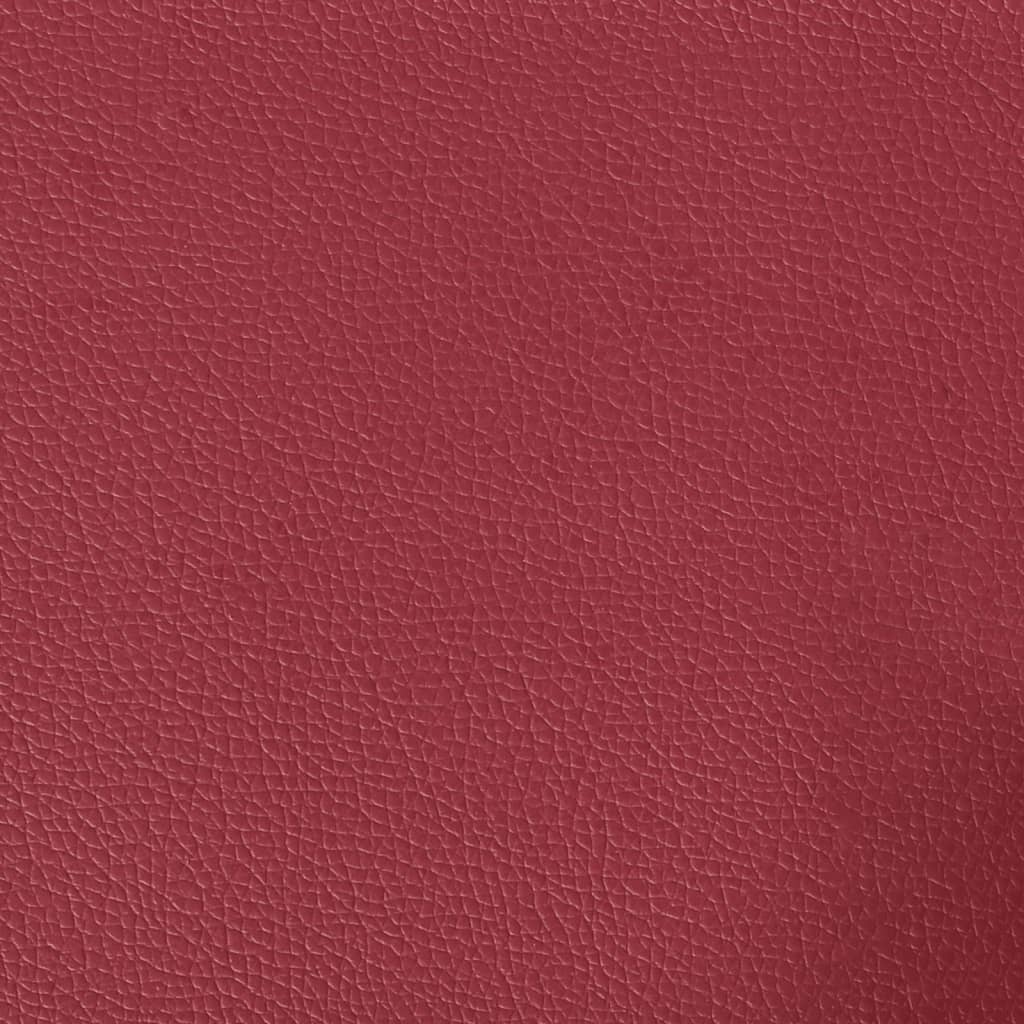 Canapea de o persoană, roșu vin, 60 cm, piele ecologică - Lando