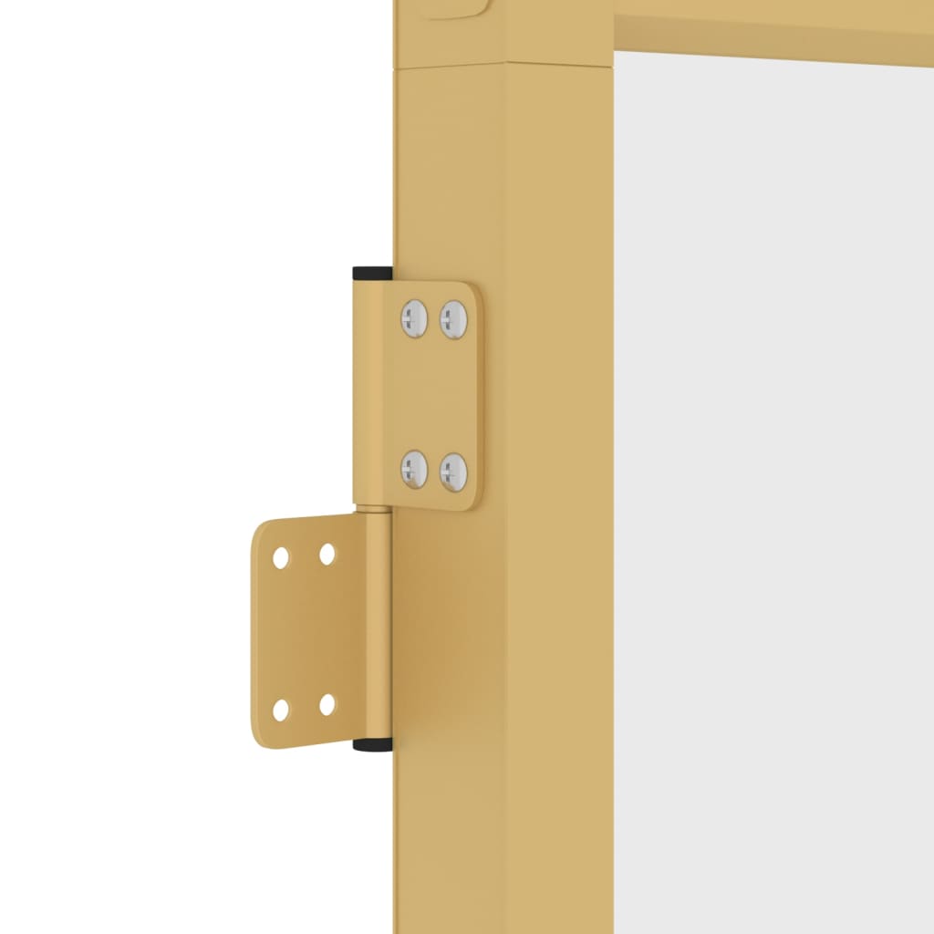 Ușă de interior Slim auriu 83x201,5cm sticlă temperată/aluminiu - Lando