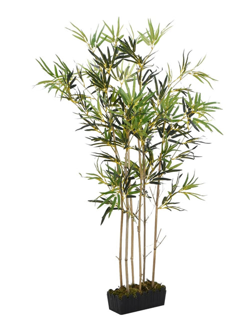 Încărcați imaginea în vizualizatorul Galerie, Arbore din bambus artificial 552 de frunze 120 cm verde - Lando
