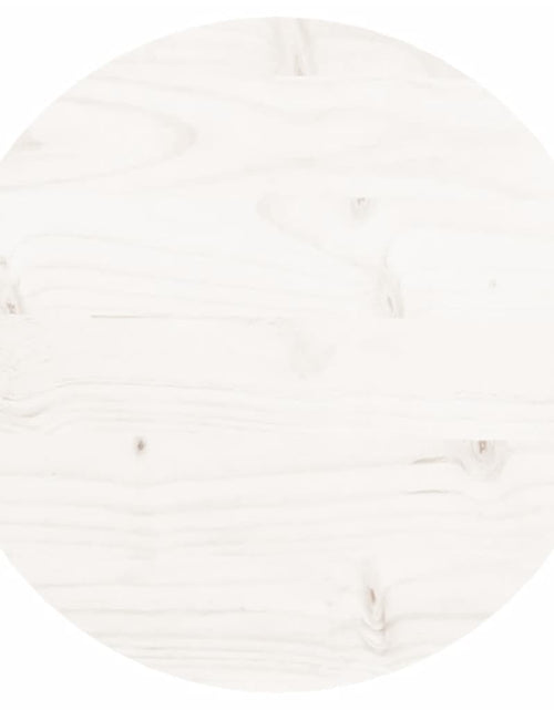 Загрузите изображение в средство просмотра галереи, Blat de masă rotund, alb, Ø30x3 cm, lemn masiv de pin - Lando
