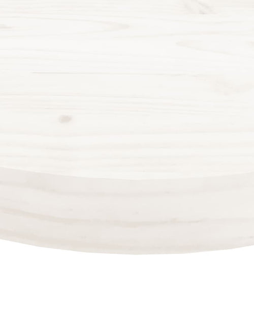 Загрузите изображение в средство просмотра галереи, Blat de masă rotund, alb, Ø30x3 cm, lemn masiv de pin - Lando
