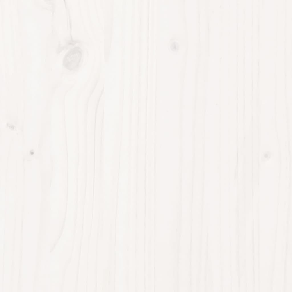 Blat de masă rotund, alb, Ø30x3 cm, lemn masiv de pin - Lando