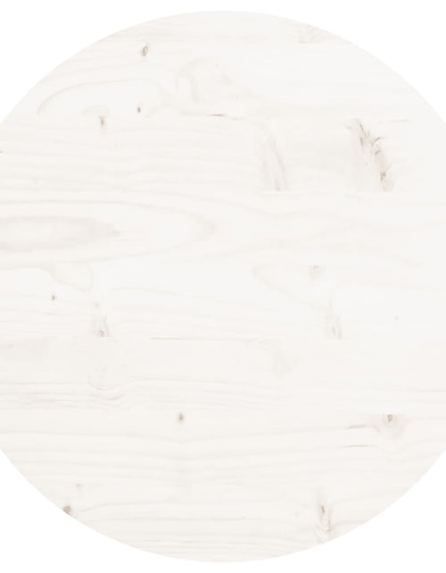 Загрузите изображение в средство просмотра галереи, Blat de masă rotund, alb, Ø40x3 cm, lemn masiv de pin - Lando
