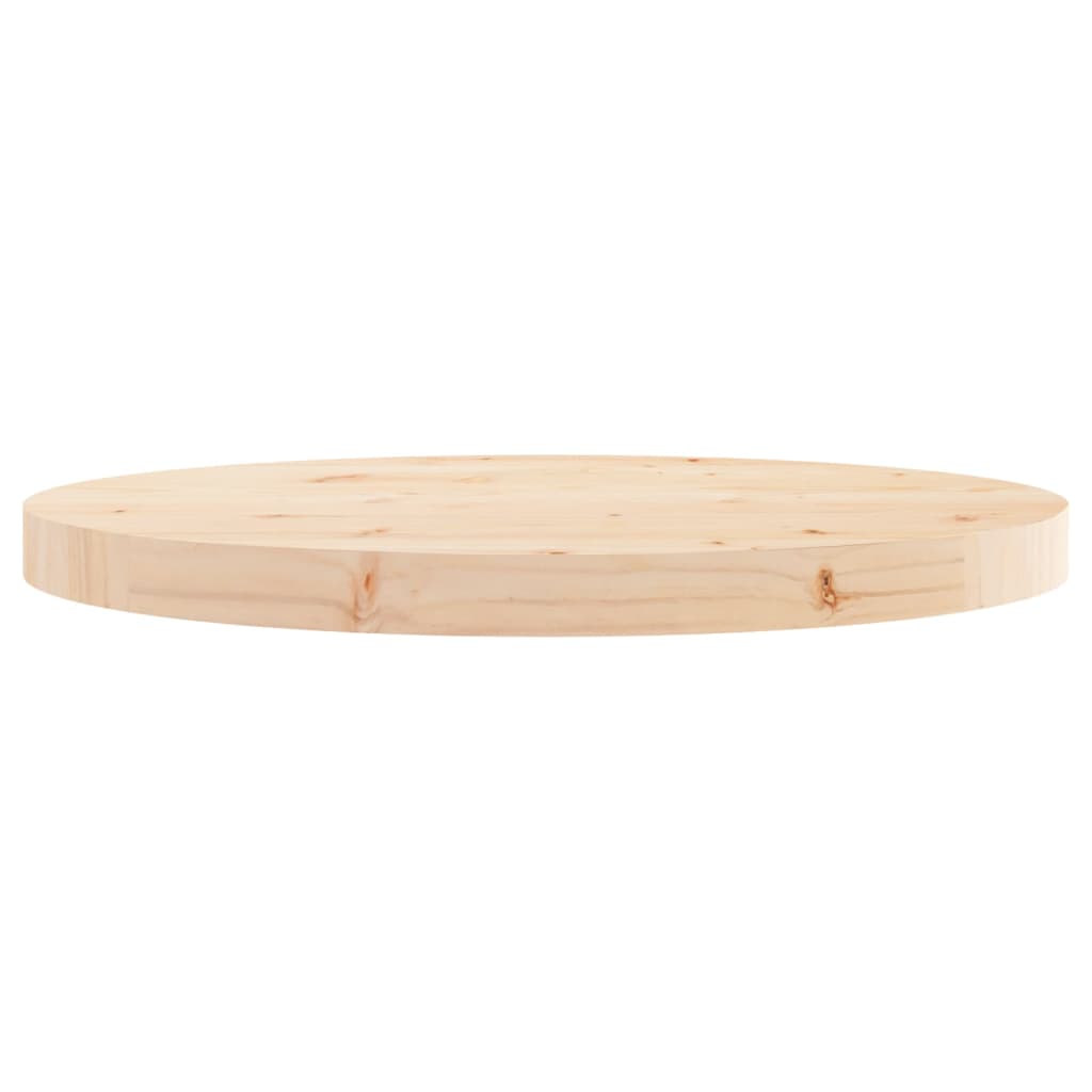 Blat de masă rotund, Ø50x3 cm, lemn masiv de pin - Lando