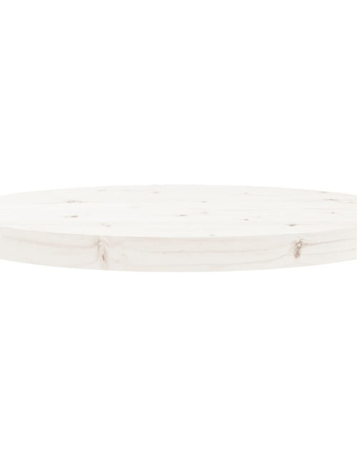 Încărcați imaginea în vizualizatorul Galerie, Blat de masă rotund, alb, Ø50x3 cm, lemn masiv de pin - Lando
