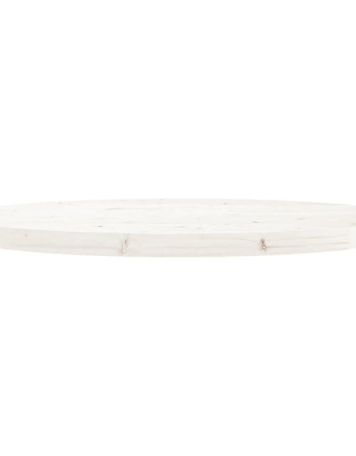 Încărcați imaginea în vizualizatorul Galerie, Blat de masă rotund, alb, Ø80x3 cm, lemn masiv de pin Lando - Lando
