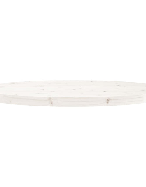 Încărcați imaginea în vizualizatorul Galerie, Blat de masă rotund, alb, Ø80x3 cm, lemn masiv de pin Lando - Lando

