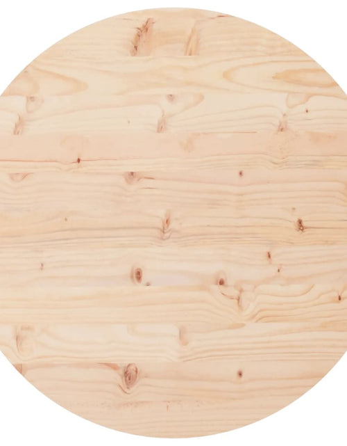 Încărcați imaginea în vizualizatorul Galerie, Blat de masă rotund, Ø90x3 cm, lemn masiv de pin Lando - Lando

