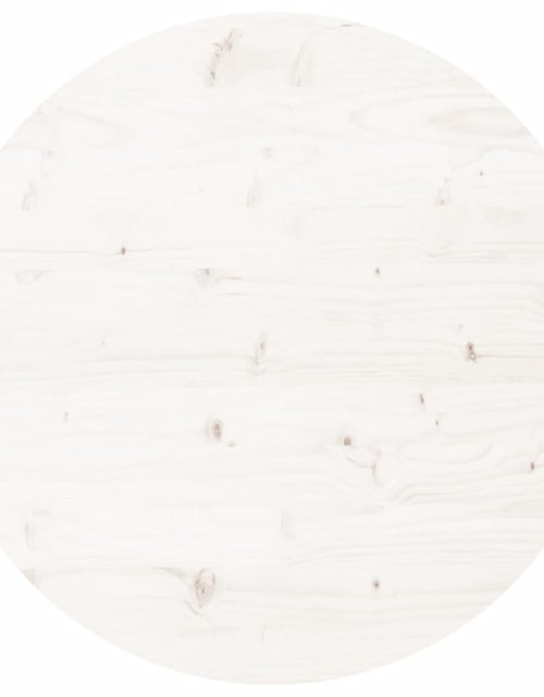 Încărcați imaginea în vizualizatorul Galerie, Blat de masă rotund, alb, Ø90x3 cm, lemn masiv de pin Lando - Lando
