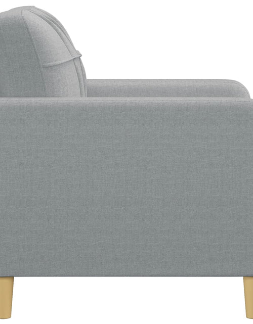 Încărcați imaginea în vizualizatorul Galerie, Fotoliu canapea, gri deschis, 60 cm, material textil - Lando
