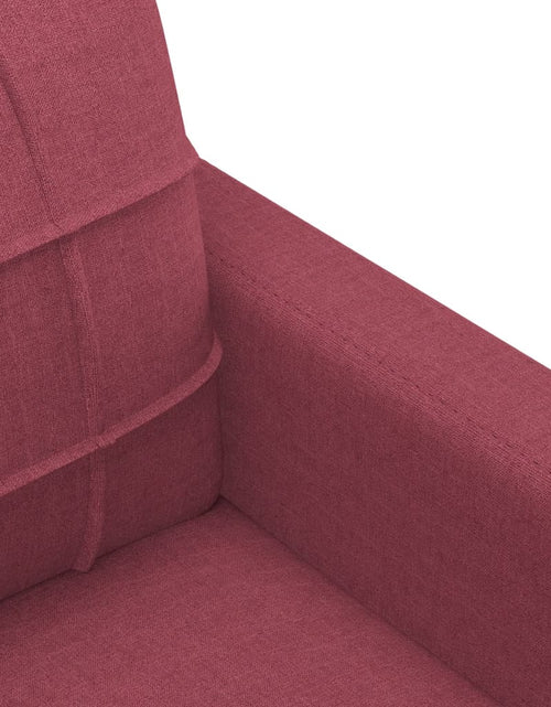Încărcați imaginea în vizualizatorul Galerie, Canapea cu 2 locuri, roșu vin, 140 cm, material textil - Lando
