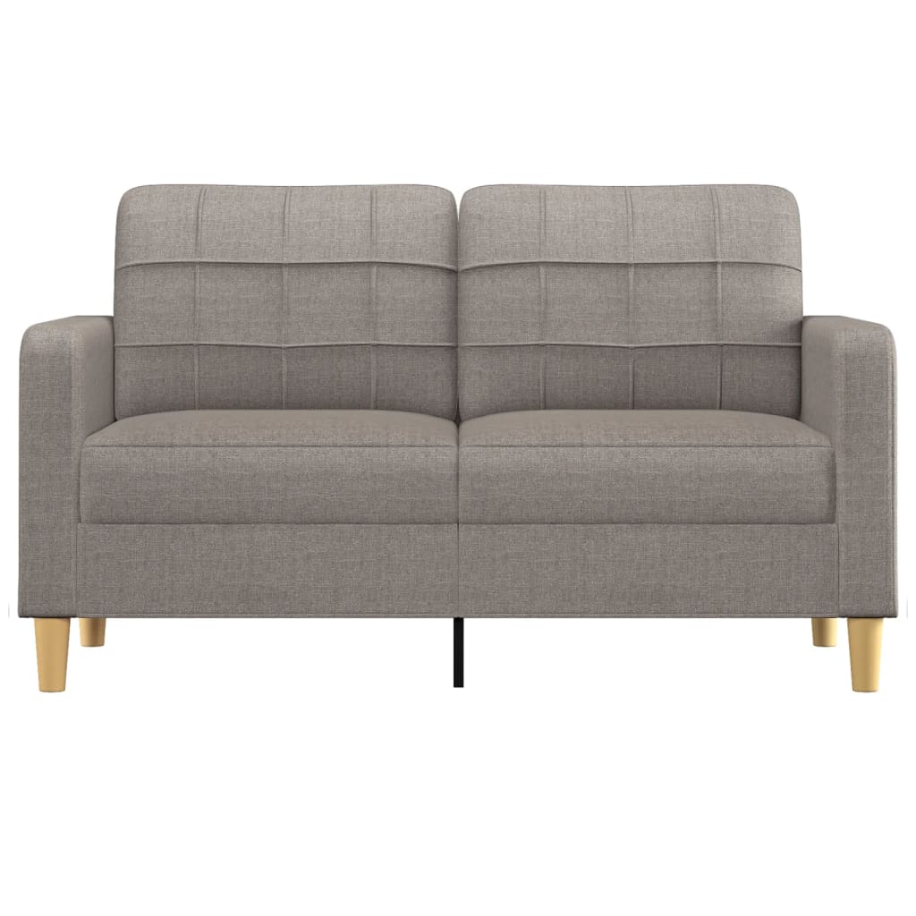 Canapea cu 2 locuri, gri taupe, 140 cm, material textil - Lando