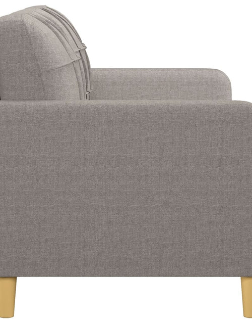 Încărcați imaginea în vizualizatorul Galerie, Canapea cu 2 locuri, gri taupe, 140 cm, material textil - Lando
