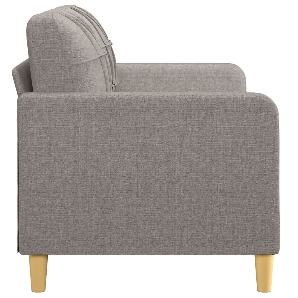 Canapea cu 2 locuri, gri taupe, 140 cm, material textil - Lando