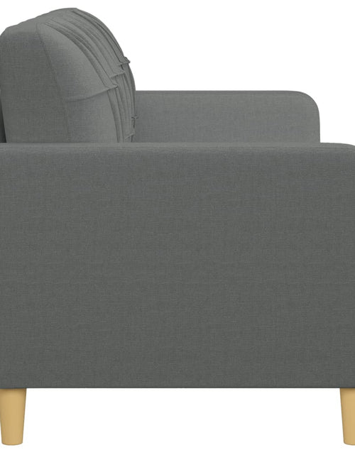 Încărcați imaginea în vizualizatorul Galerie, Canapea cu 3 locuri, gri închis, 180 cm, material textil Lando - Lando
