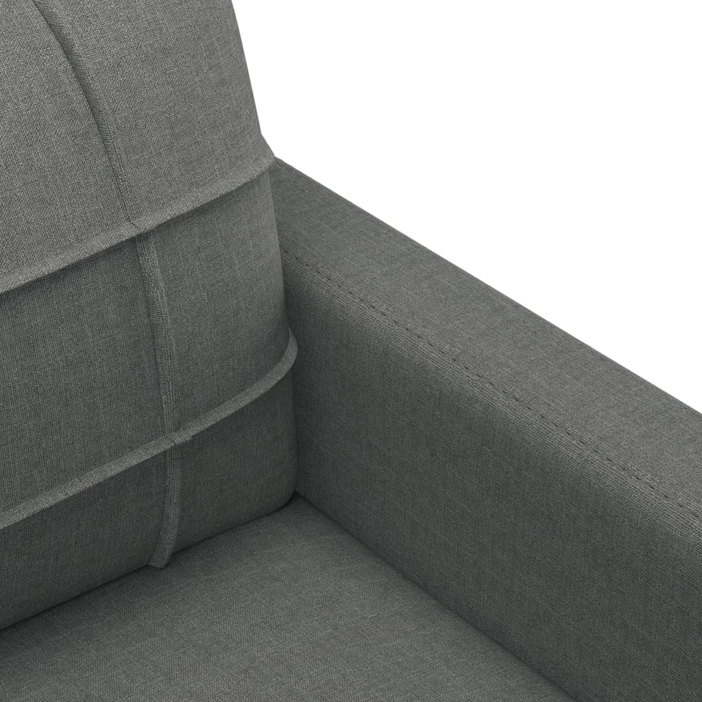 Canapea cu 3 locuri, gri închis, 180 cm, material textil Lando - Lando
