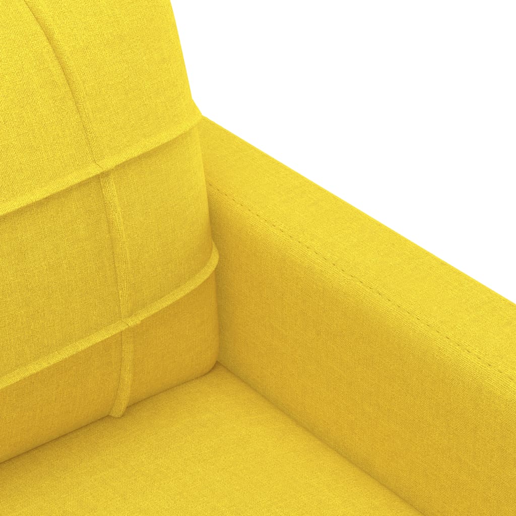 Canapea cu 3 locuri, galben deschis, 180 cm, material textil Lando - Lando