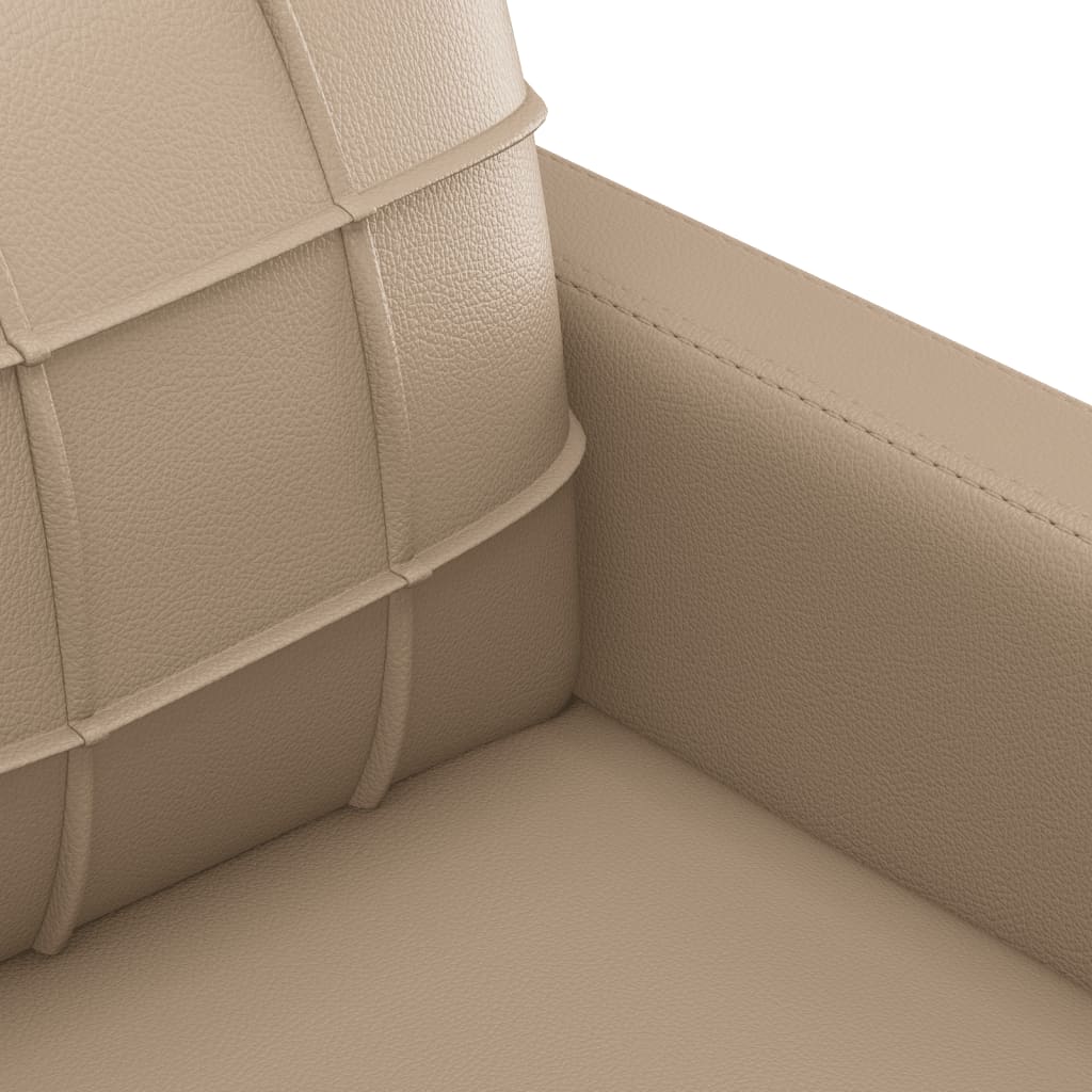 Canapea cu 2 locuri, cappuccino, 140 cm, piele ecologică - Lando