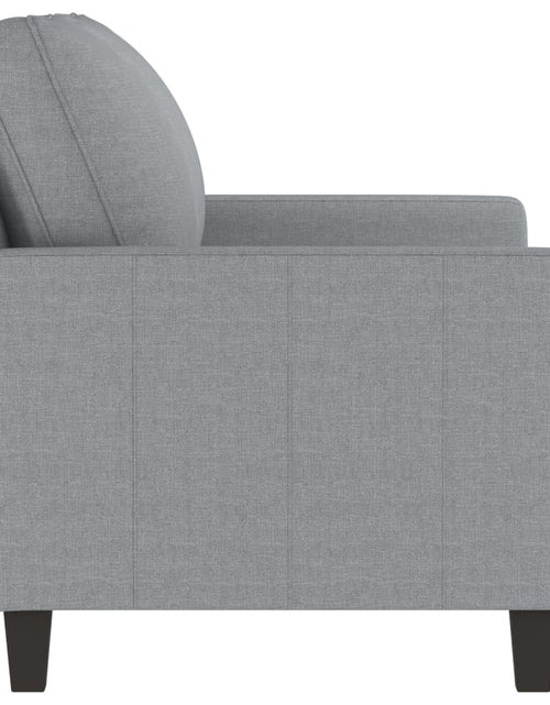Încărcați imaginea în vizualizatorul Galerie, Canapea cu 2 locuri, gri deschis, 120 cm, material textil Lando - Lando
