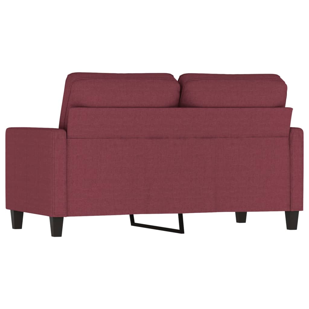 Canapea cu 2 locuri, roșu vin, 120 cm, material textil Lando - Lando