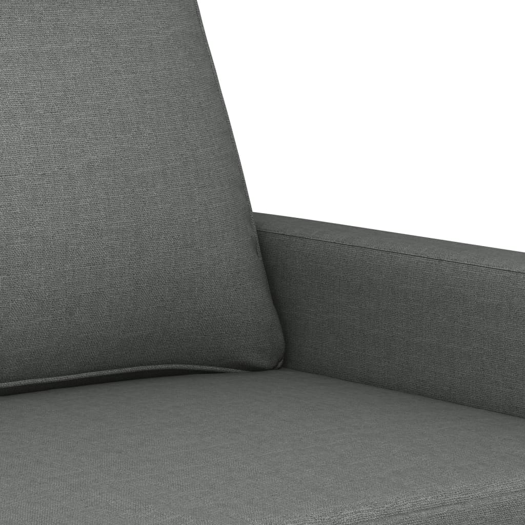 Canapea cu 2 locuri, gri închis, 140 cm, material textil Lando - Lando